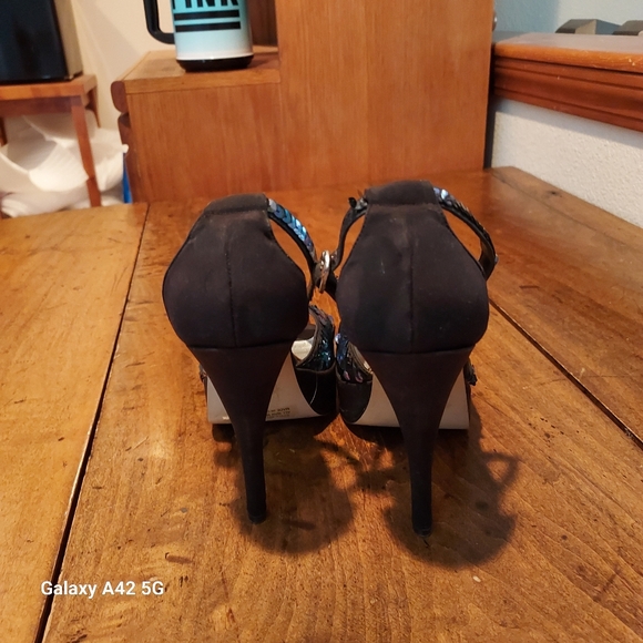 Vintage sequined heels - Picture 6 of 8